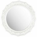 Safavieh 0.79 x 25 x 25 in. Gossamer Lace Mirror, Antique White MIR5006D